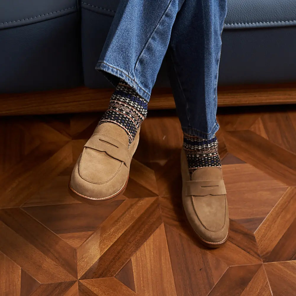 Retro Loafers Genuine Leather Handmade Leisure Prendersons