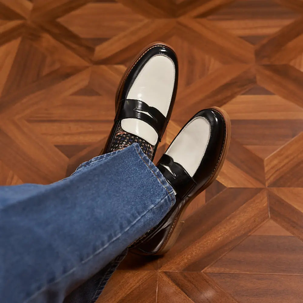 Retro Loafers Genuine Leather Handmade Leisure Prendersons