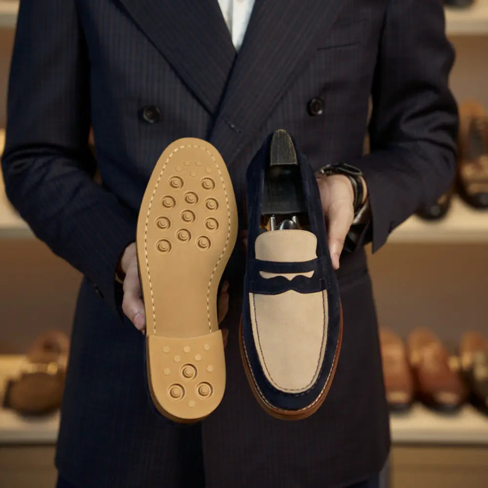 Retro Loafers Genuine Leather Handmade Leisure Prendersons