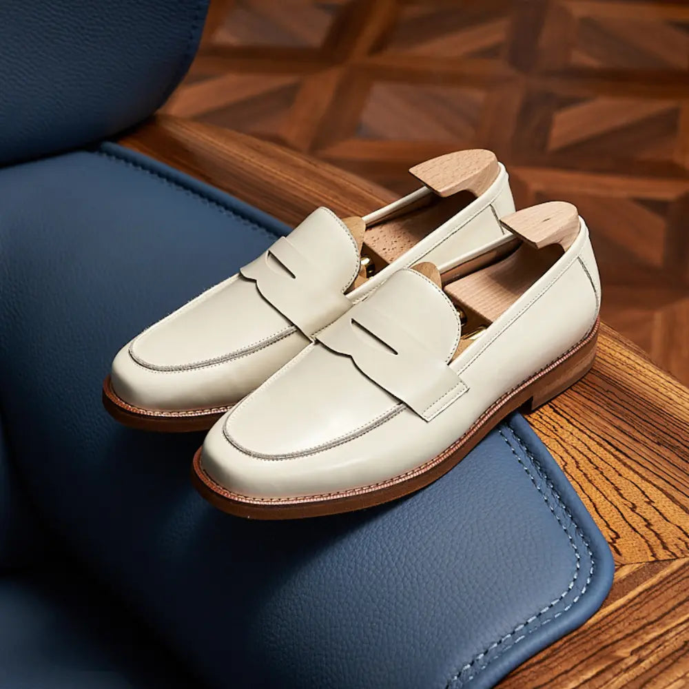Retro Loafers Genuine Leather Handmade Leisure Prendersons