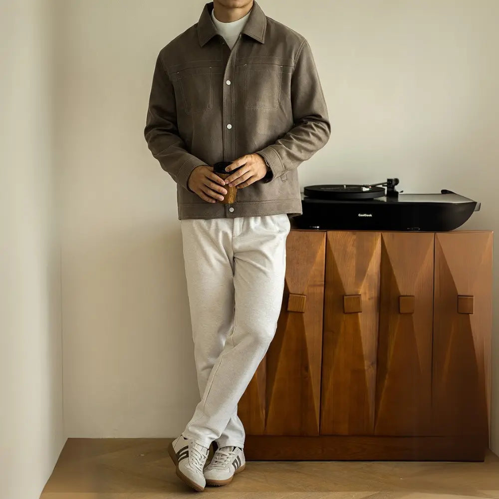 Retro Style Jacket Men's New Autumn Clothes Multi-pocket Prendersons