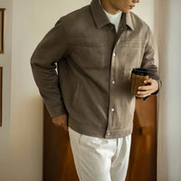Retro Style Jacket Men's New Autumn Clothes Multi-pocket Prendersons