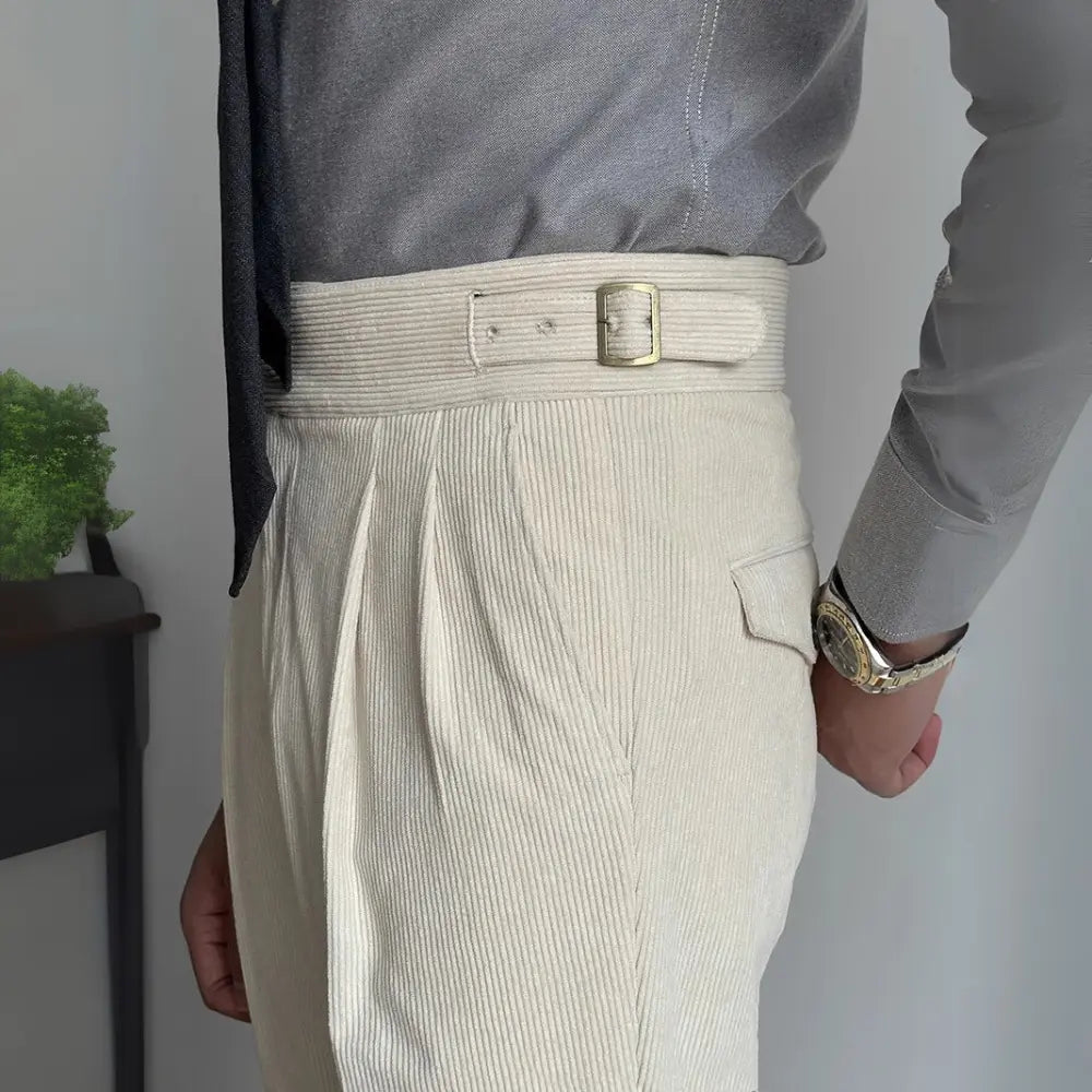 Straight Fit Business Casual Pants – Navy, Black, White | Office & Leisure | British Style