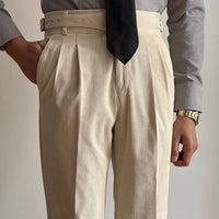 Retro Suit Pants Men's Straight Business Prendersons