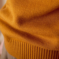 Round Neck Long Sleeve Solid Color Sweater Leisure Pullover Sweater Prendersons