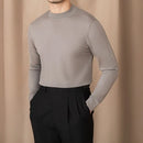 Self-heating Solid Color Basic Half Turtleneck Men's Sweater Prendersons