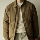 Shirt Collar Down Jacket Men's New Winter Rhombus Tooling Prendersons