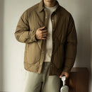 Shirt Collar Down Jacket Men's New Winter Rhombus Tooling Prendersons