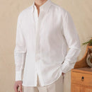 Skin-friendly Draping Lyocell Long Linen Sleeves Shirt Prendersons