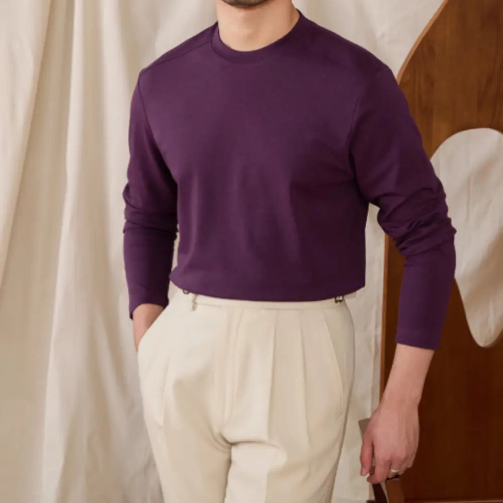 Slim Fit Skin Tight Shirt – Casual Base Layer | Youth Minimal Aesthetic