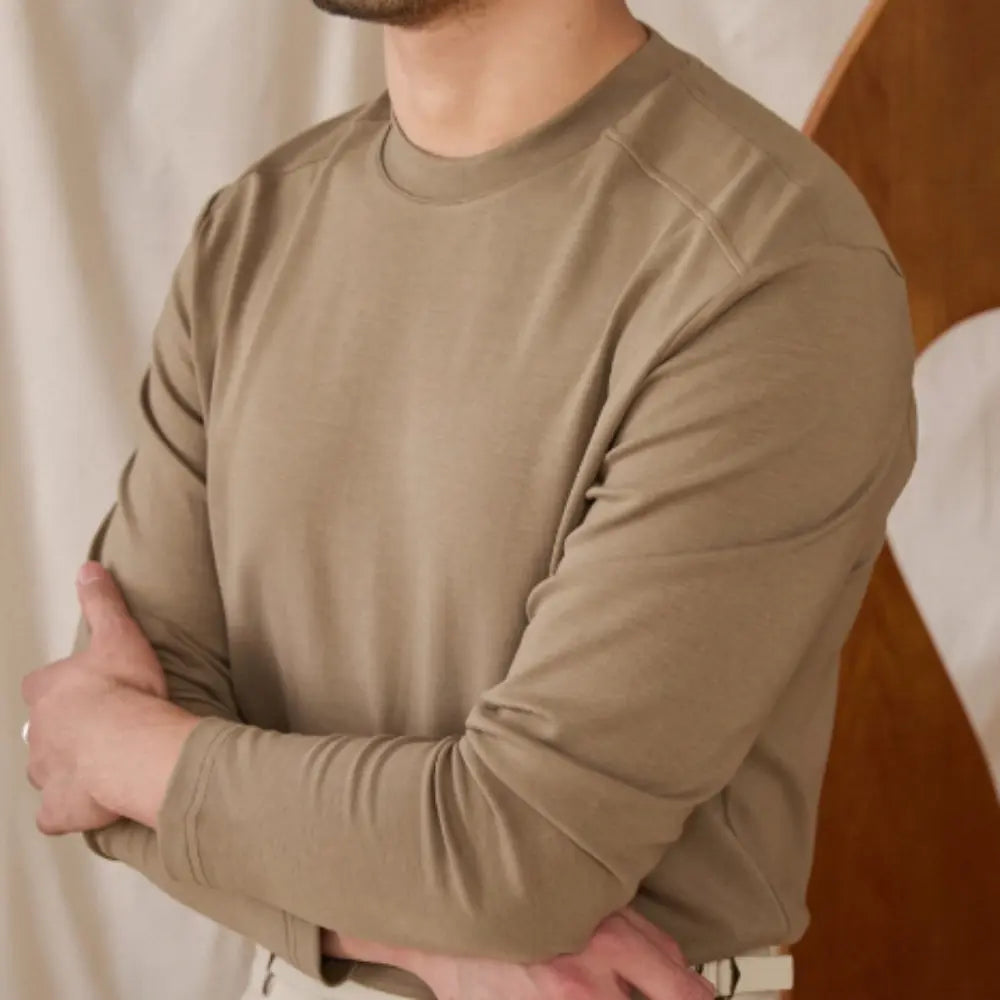 Slim Fit Skin Tight Shirt – Casual Base Layer | Youth Minimal Aesthetic