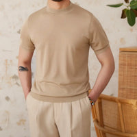 Slim Fit Small Round Neck Short Sleeve Prendersons