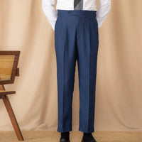 Solid Color Naples High-waisted Trousers Daily Commute Straight Trousers Prendersons