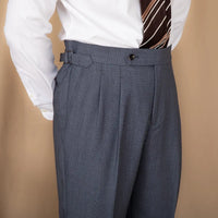 Solid Color Naples High-waisted Trousers Daily Commute Straight Trousers Prendersons