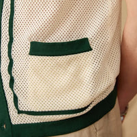 Special Preppy Style Short Sleeve Hollow Cardigan Prendersons
