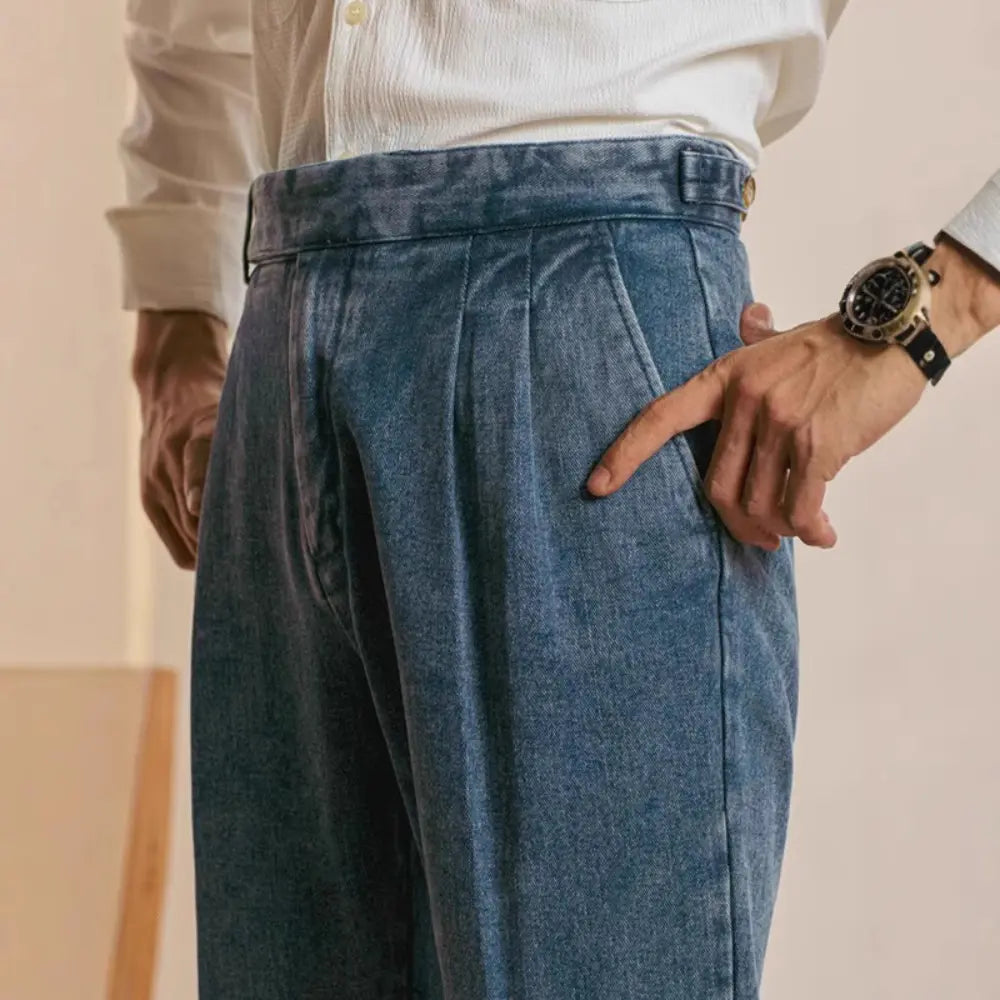 Spring And Autumn New Straight Loose Washed-out Casual Pants Prendersons