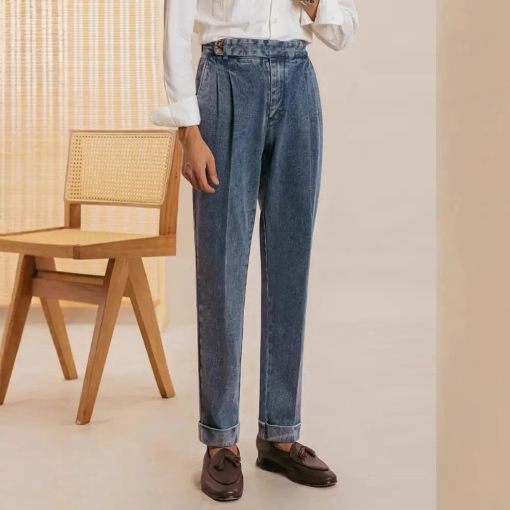 Spring And Autumn New Straight Loose Washed-out Casual Pants Prendersons