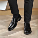 Mens soft leather business shoes