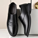 Slim fit soft leather loafers
