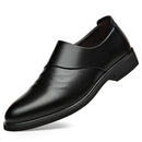 Slim fit soft leather loafers