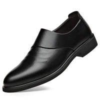 Slim fit soft leather loafers