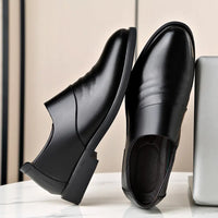 Slim fit soft leather loafers