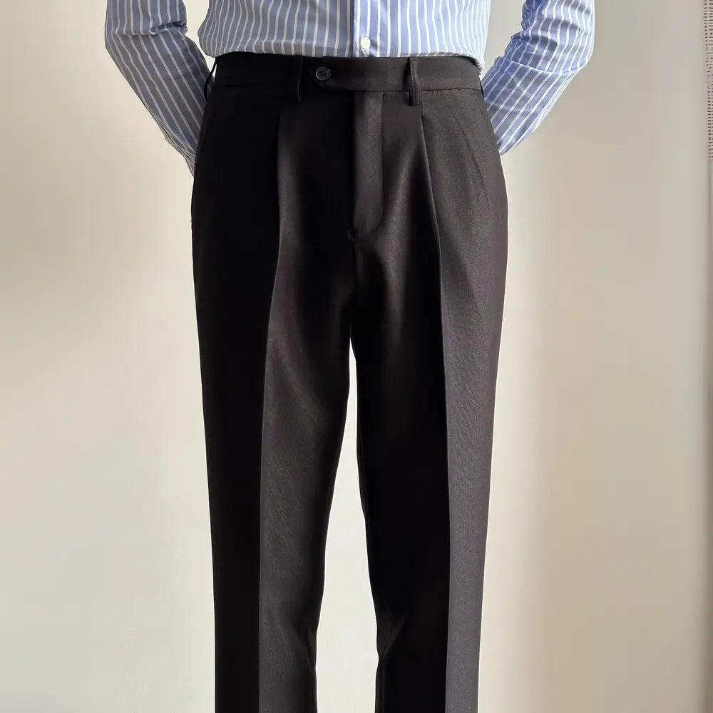 Straight Fit Italian Style Suit Pants – Classic Shades | All-Season Leisure | Old Money Menswear