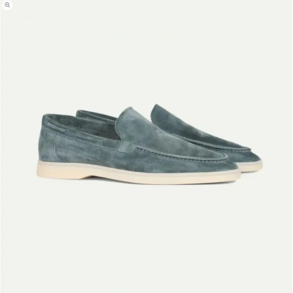 Summer Frosted Mens Suede Loafers – Summer Ease | Old Money Menswear