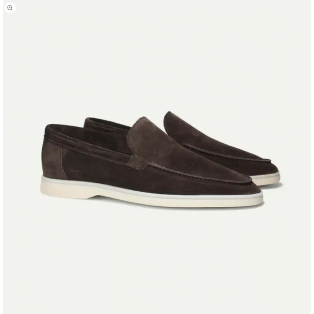 Square heel men’s loafers