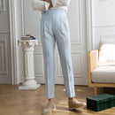 Summer High Waist Straight Blue Striped Casual Pants Prendersons