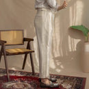 Classic casual menswear trousers - white