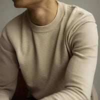 Tencel Wool Autumn And Winter Round Neck Long Sleeve Sweater Men Prendersons