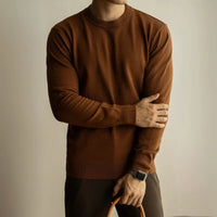 Tencel Wool Autumn And Winter Round Neck Long Sleeve Sweater Men Prendersons