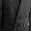 Texture Black Plaid Suit Commute Leisure Prendersons
