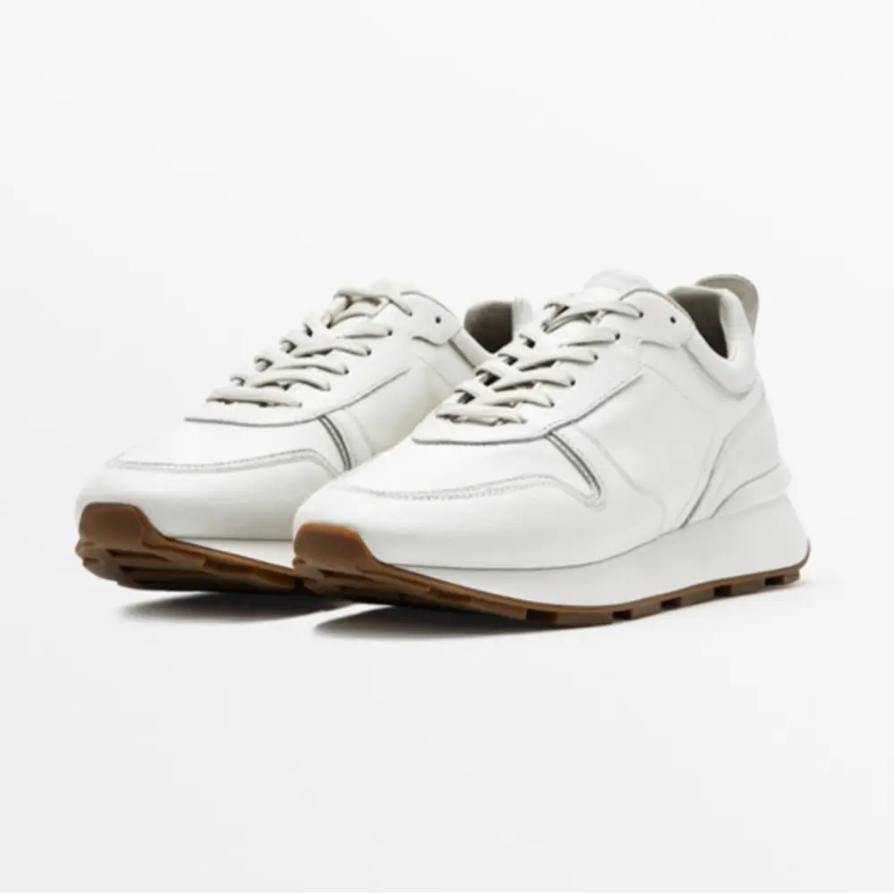 Flat Round Toe Men's White Shoes – White | Daily Comfort | Old Money Footwear