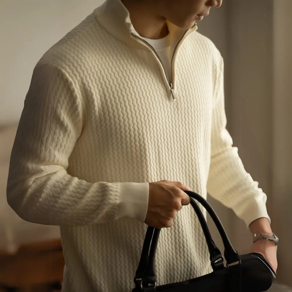 Turtleneck Zipper Sweater Men's Coat Thick Long Sleeve Prendersons