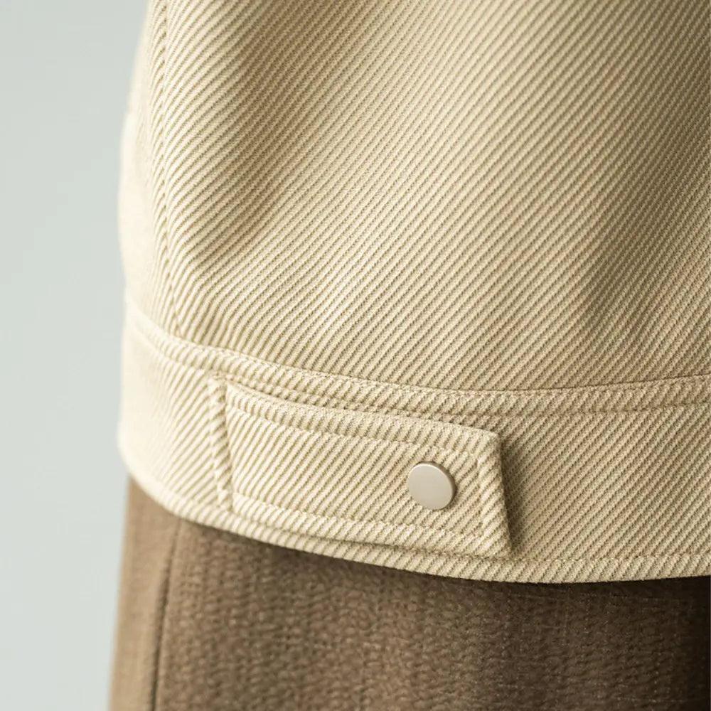 Twill Texture Shirt Collar Workwear Jacket For Men Prendersons