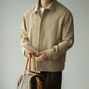 Twill Texture Shirt Collar Workwear Jacket For Men Prendersons
