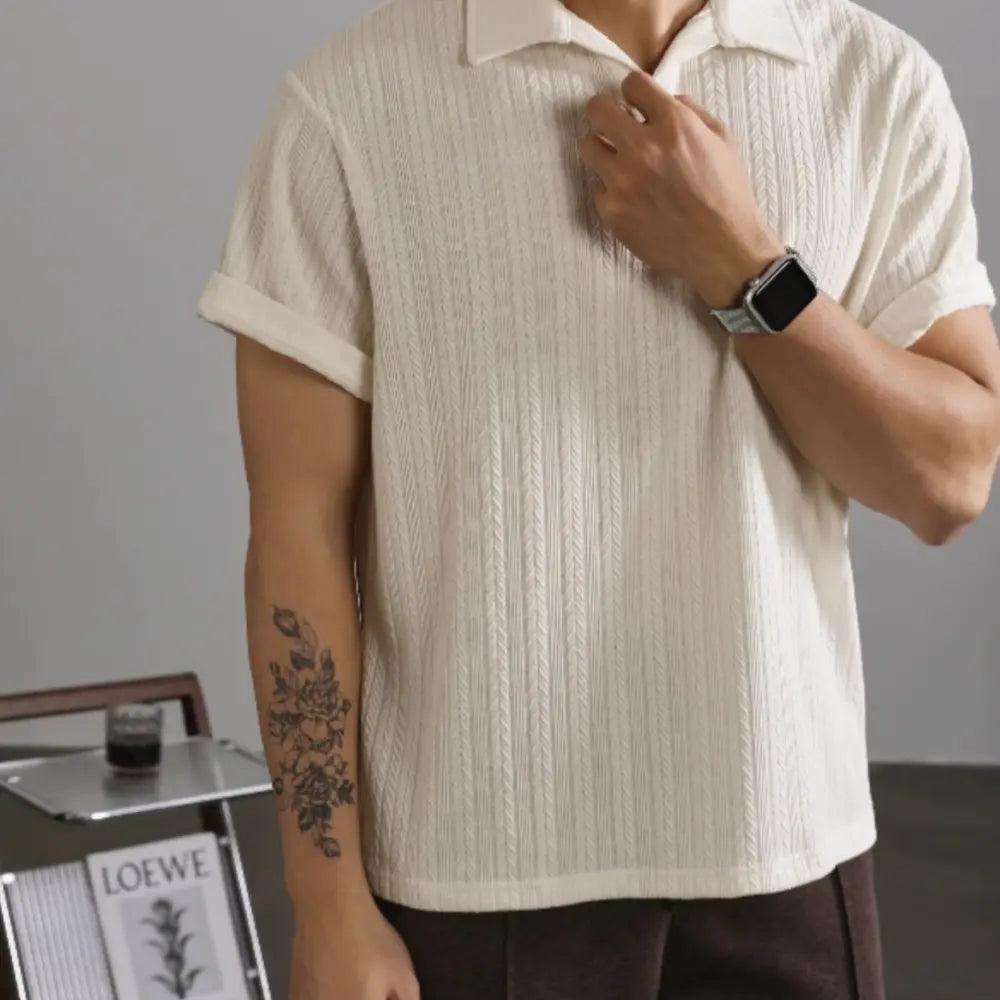Loose fit breathable t shirt - White
