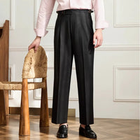 Wide-leg Casual Pants Breathable Non-ironing High Waist Loose Trousers Prendersons