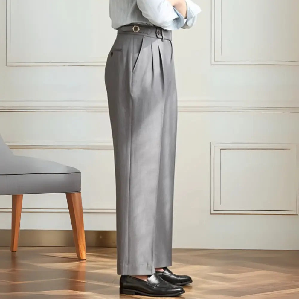 Wide-leg Casual Pants Breathable Non-ironing High Waist Loose Trousers Prendersons