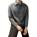 Winter Thermal Base Pullover Mens Polo Sweater Shirt– Black, Apricot & Grey | Winter Leisurewear | Old Money Style Prendersons