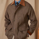 Wool Safari Jacket All-matching Stitching Collar Warm Retro Coat Prendersons