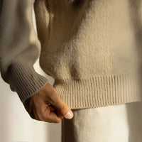 Young Contrast Color Striped Lapel Sweater Men's Casual Zipper Prendersons