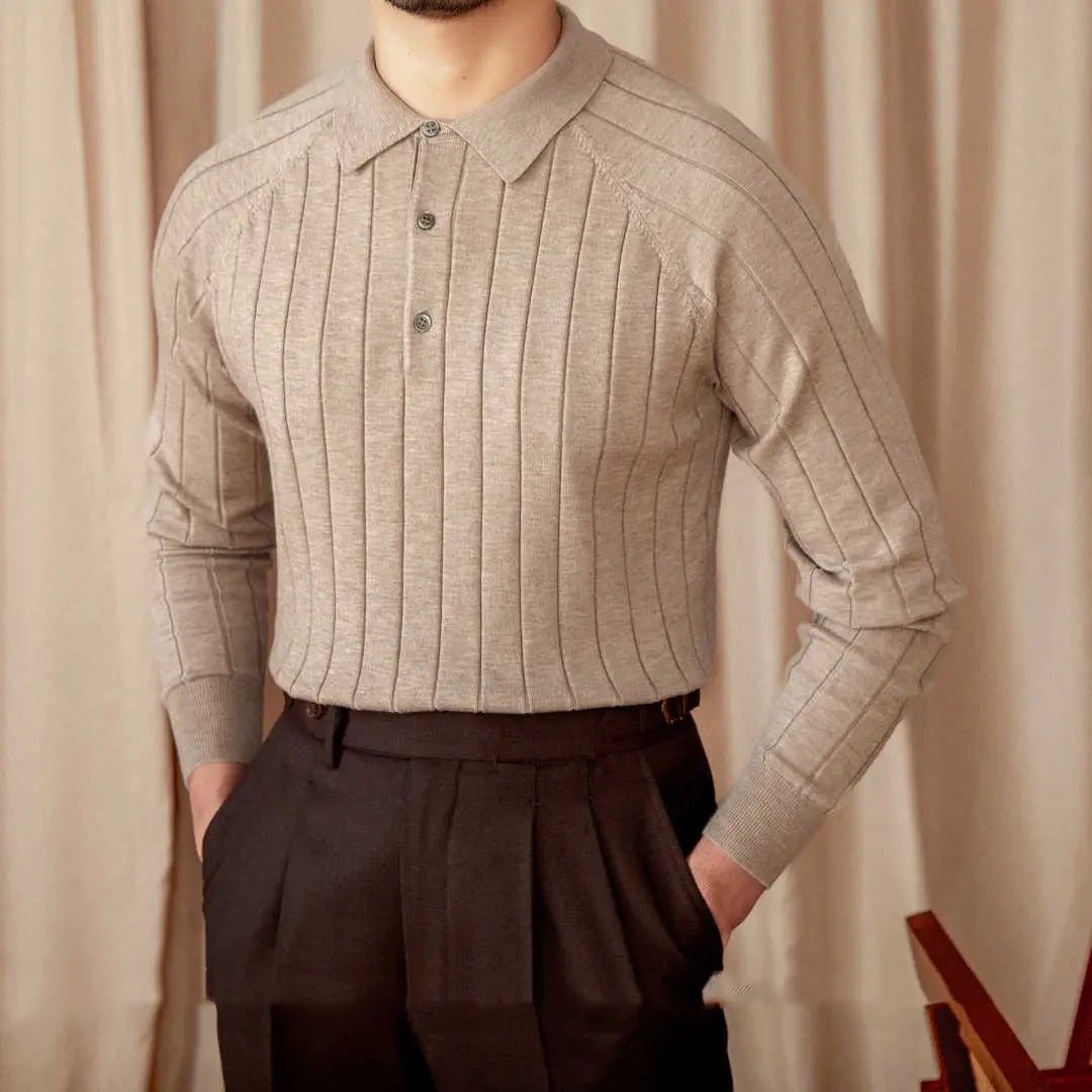 Autumn And Winter British Slim-fitting Lapel Long Sleeve Prendersons